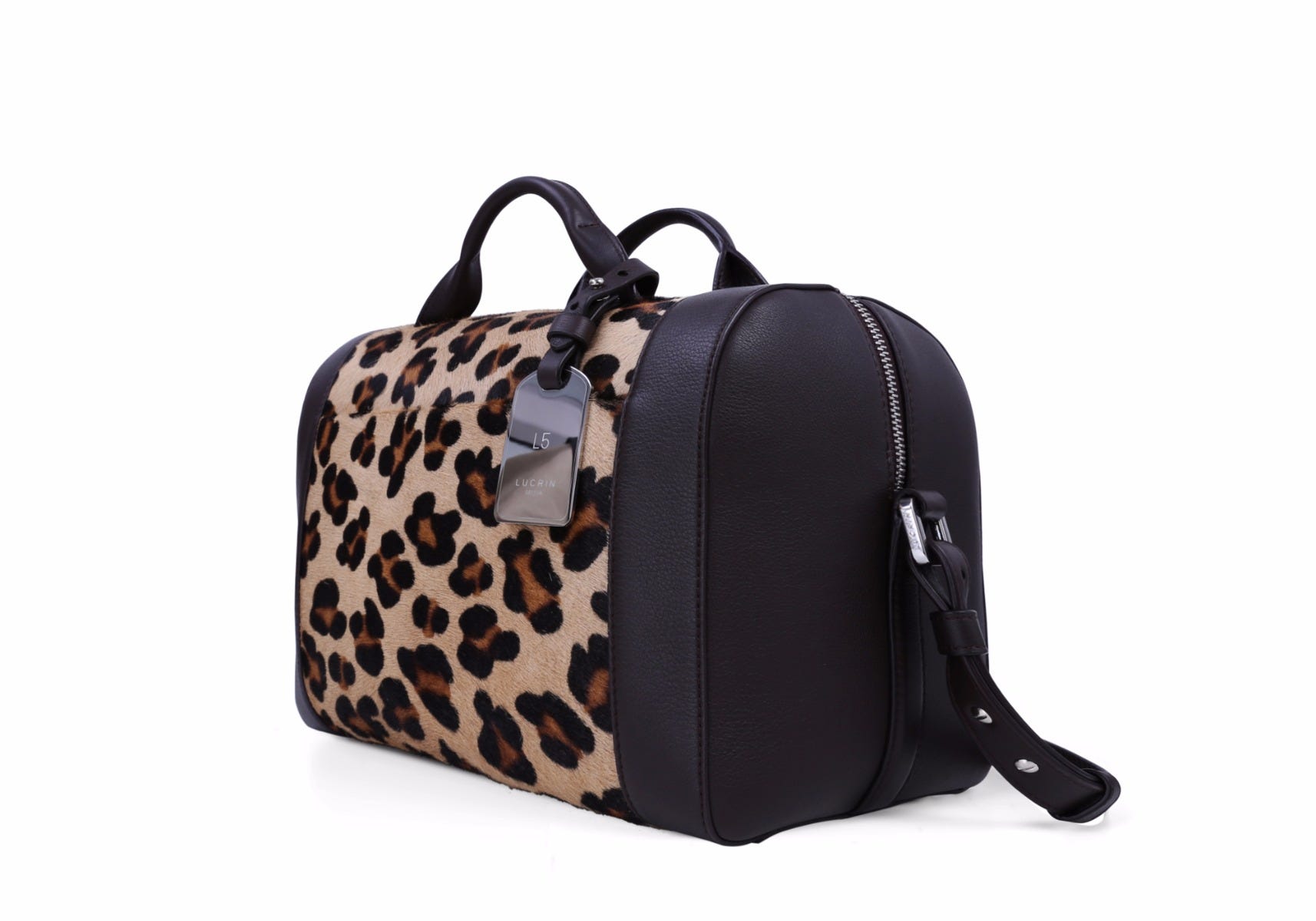 Leopardikuosinen käsilaukku